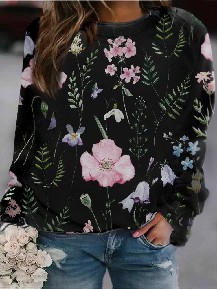 Sudadera de flores