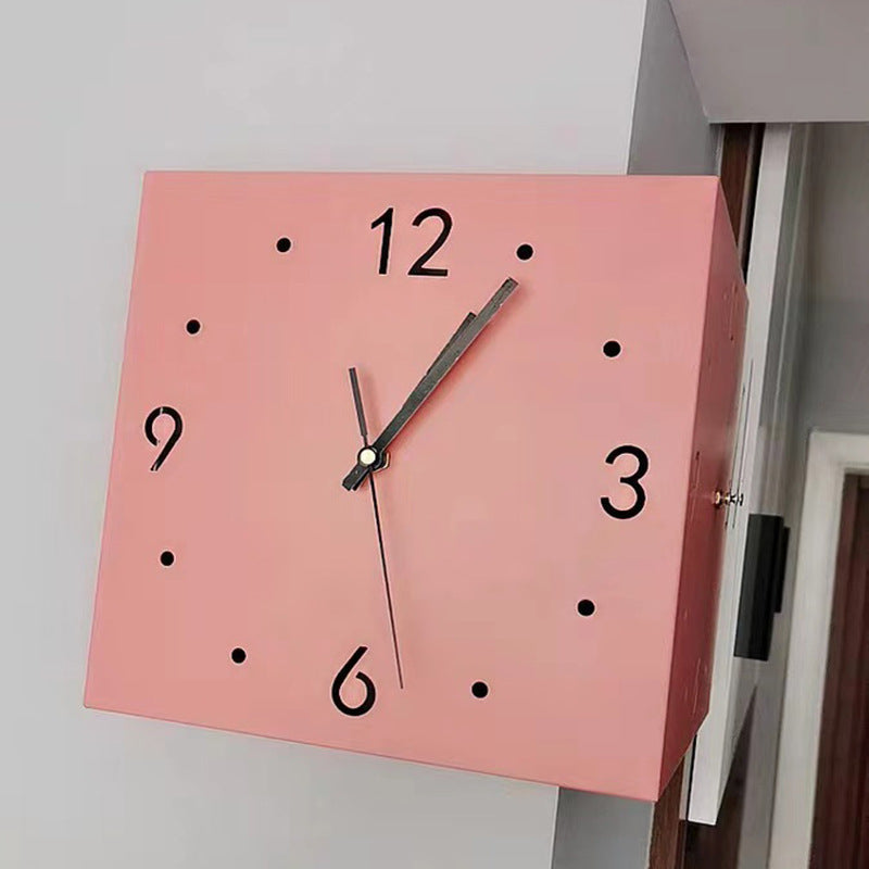 BEAUTY WATCH - Nuevo reloj de pared lámpara luminosa creativa de doble cara para la esquina de la sala de estar