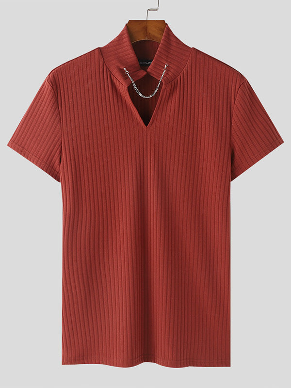 Baltar - Camiseta Casual Texturizada para Hombre